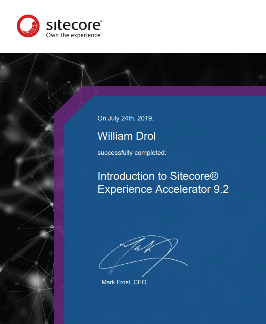 2019 Sitecore Certification